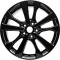 Remanufactured Painted Gloss Black Aluminum Wheel 18 x 7.5 fits 2016-2018 Nissan Altima