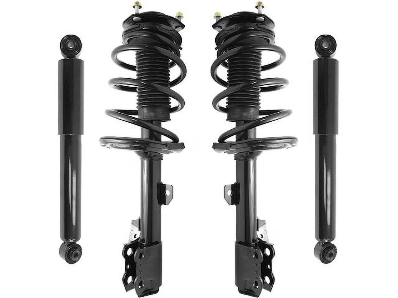 Front and Rear Strut Coil Spring and Shock Absorber Assembly Kit - 4 Piece - Compatible with 2010 - 2015 RX350 (Excludes Models with Air Suspension) 2011 2012 2013 2014