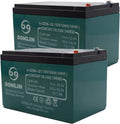 2PCS 12V 12Ah 6-DZM-12 Battery for Electric Bike Scooter Go Kart