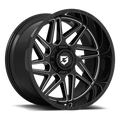 Gear Off Road 761BM RATIO 761BM-2108919 20X10 8X180 (-19) G/A 761BM Ratio (HB 124.3) Gloss Black with Milled Spoke Accents & Lip Logo A258652