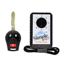 Car Keys Express Nissan Simple Key - 3 Button Remote and Key Combo Car Key Fob