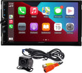 Jensen 7-inch Head Unit Multimedia Receiver with Apple CarPlay Android Auto | Double DIN Touchscreen Car Stereo | Bluetooth | Backup Camera | USB Playback & Charge