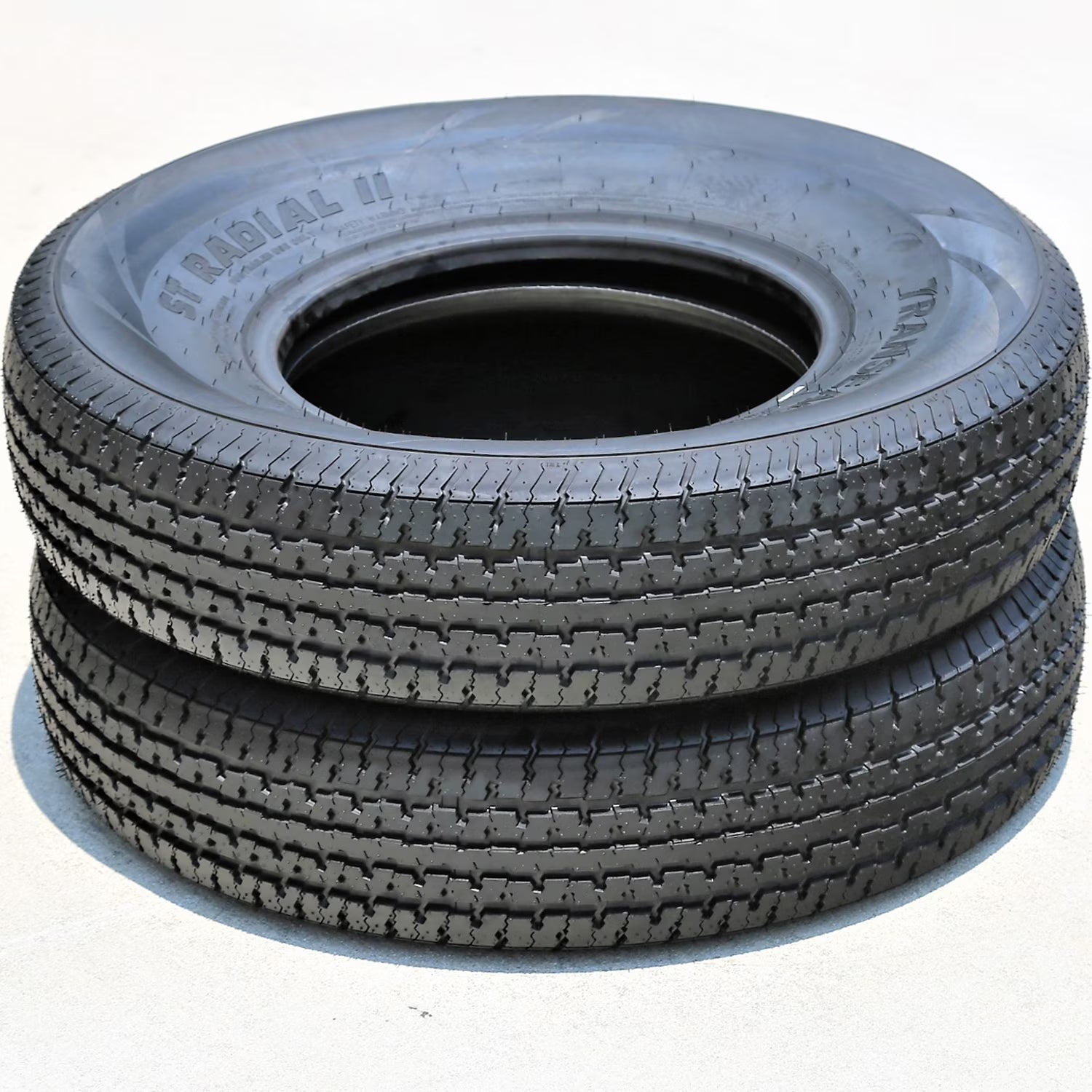 Pair of 2 Transeagle ST Radial II Steel Belted ST205/75R14 205/75R14 105/101L D 8 Ply Trailer Tires