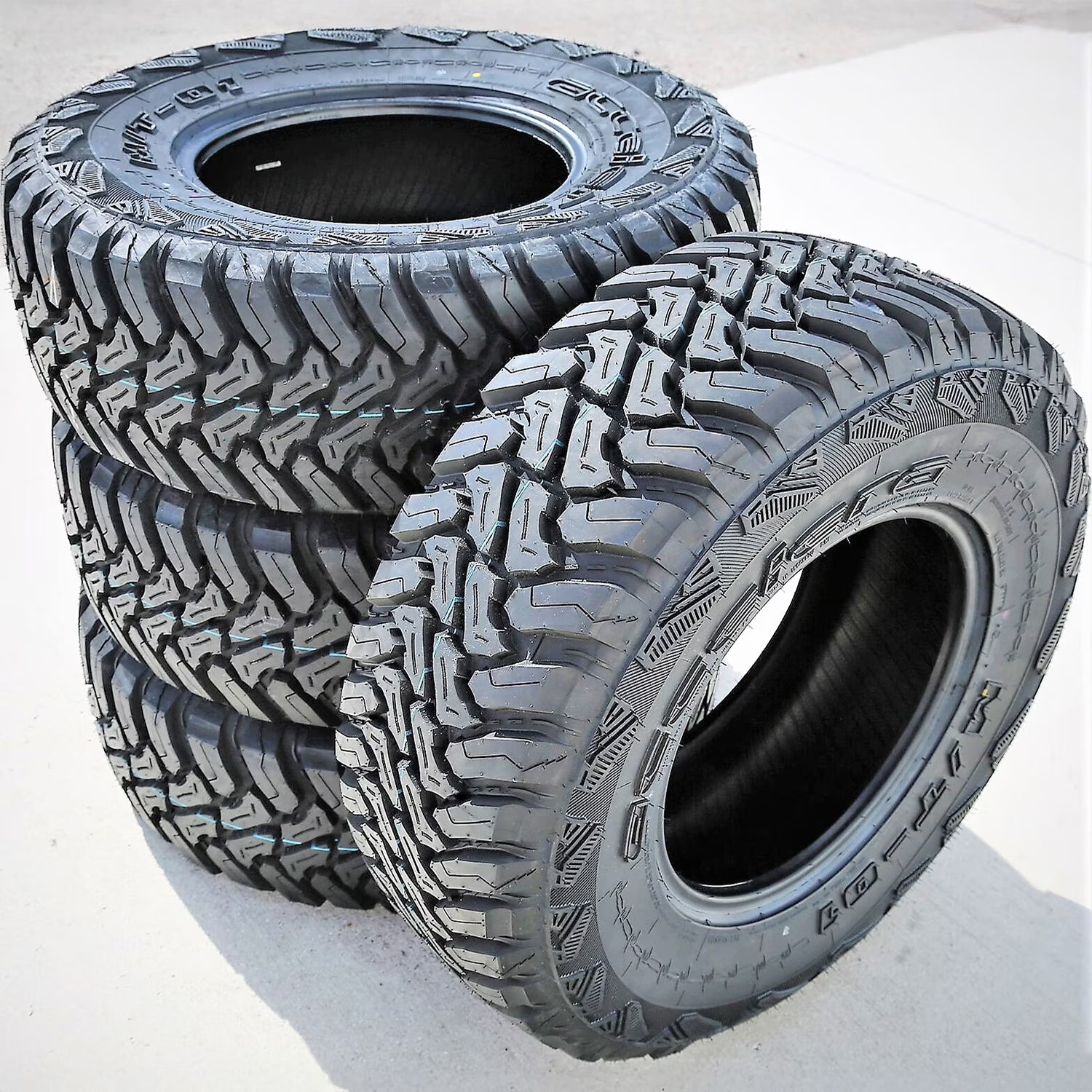 Set of 4 (FOUR) Accelera M/T-01 265/60R18 110Q MT M/T Mud Tires Fits: 2015 Toyota Tacoma TRD Pro, 2012-14 Toyota Tacoma Pre Runner