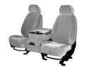 CalTrend Rear Solid Bench O.E. Velour Seat Covers for 2014-2019 Chevy/GMC Silverado|Sierra 1500-3500 - CV544-08RA Light Grey Classic Insert and Trim