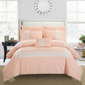 Chic Home Mason 6-Piece Applique Comforter Set. Twin. Blush