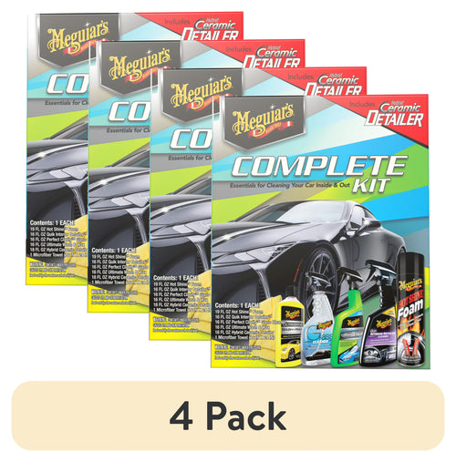 (4 pack) Meguiar's Complete Car Care Kit, G55208