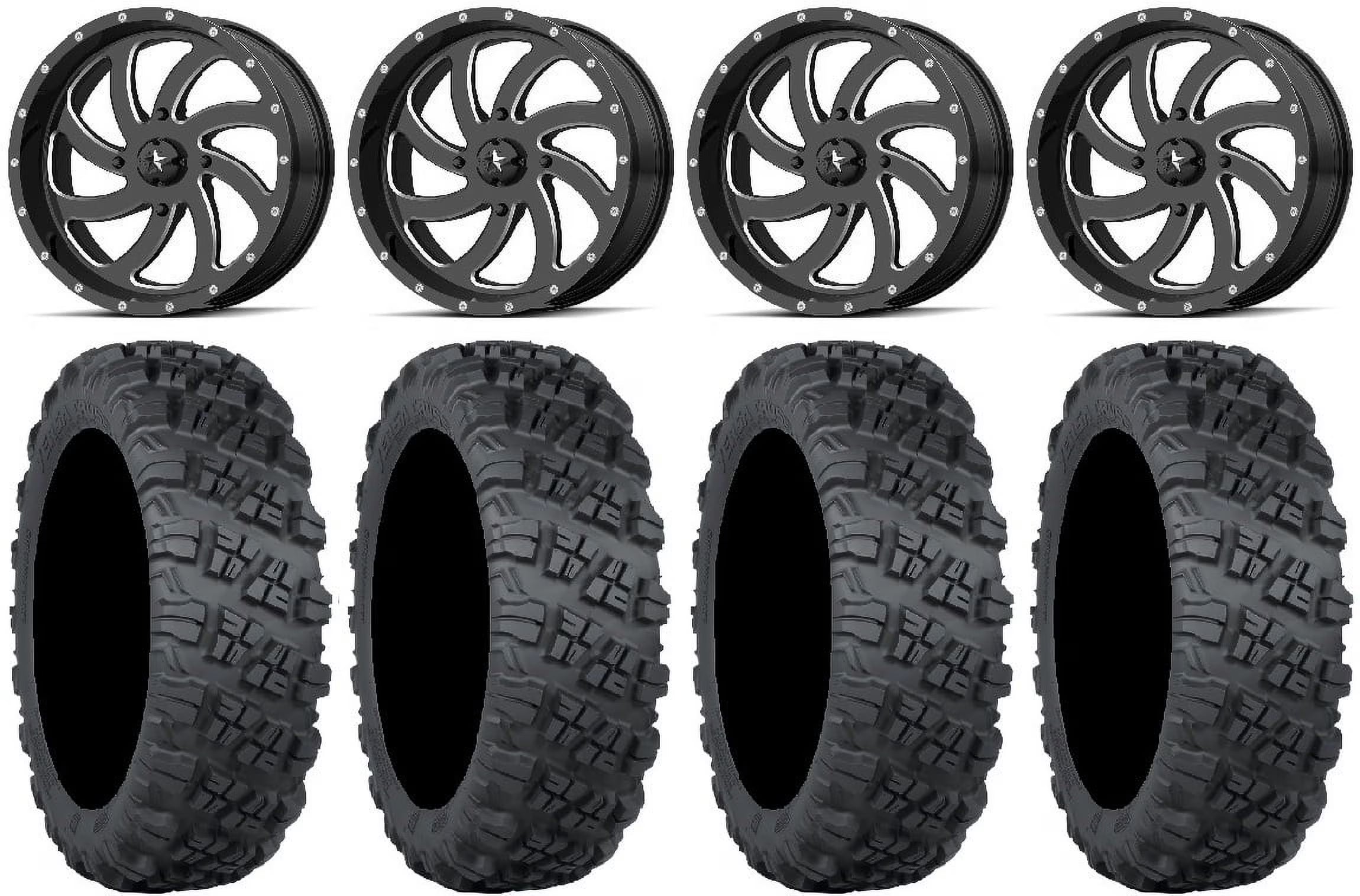 MSA Milled Switch 20  Wheels 33  Versa Cross V3 Tires Polaris RZR XP 1000 / PRO XP / Ranger XP 900/1000