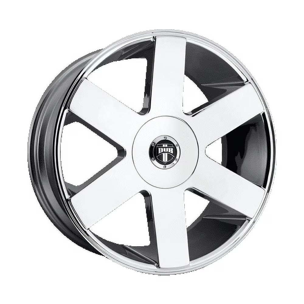 DUB 1PC Aluminum Rim S115 BALLER 24X9in Chrome Plated Finish, S115249021+15