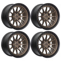 4 x Lock Offroad Baja Matte Bronze Wheels 6x139.7 17x9 0et Truck Suv Rims