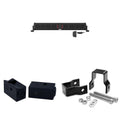 Wet Sounds STEALTH-XT-8-B STEALTH XT 8 Speaker All-In-One Amplified Bluetooth Soundbar With Remote ?C Black with Slider Brackets and 1.00  Square Clamps