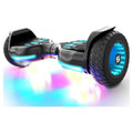 Swagtron Warrior XL Off-Road Hoverboard. 250 lb Weight Limit. Music-Synced Bluetooth LED Lights. 8 Inch Infinity Wheels. 8 Mph. LiFePo Battery UL-Compliant