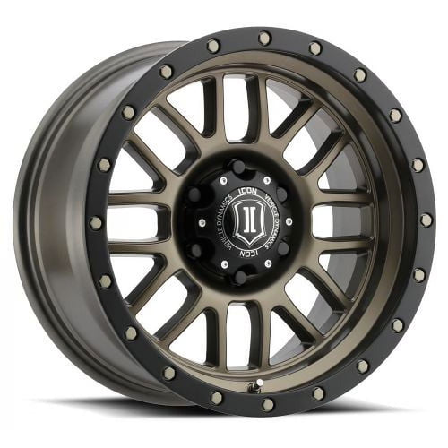 17x8.5 Icon Alloys Alpha Bronze Wheel 5x5 (0mm) Fits select: 2010-2015 JEEP GRAND CHEROKEE, 2021 JEEP WRANGLER UNLIMITED