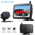 Auto-Vox Backup Camera Wireless 5'' Monitor Kit, Waterproof Rear View Camera Reversing Parking System for Trucks, SUV, and Universal Cars