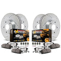 PowerStop Front and Rear Z36 Truck & Tow Carbon-Fiber Ceramic Brake Pad and Drilled and Slotted Rotor Kit Fits: CADILLAC CHEVROLET GMC Select Models K2015-36