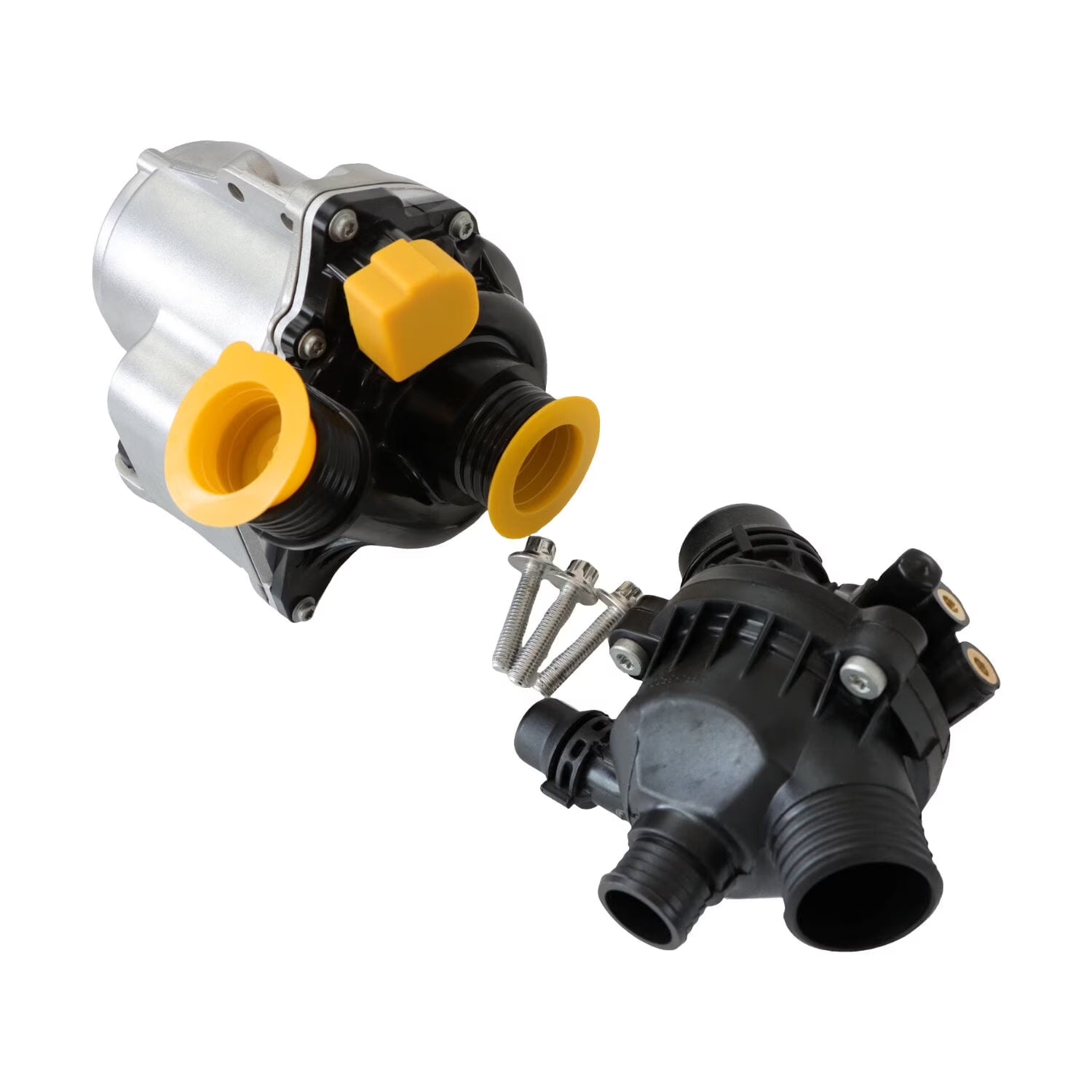 SINOCMP 11517588885 Electric Engine Water Pump and Thermostat Fits for 335i 535i 740i X5(E70) xDrive35i X3(F25) xDrive35i OE Replacement 11517563659