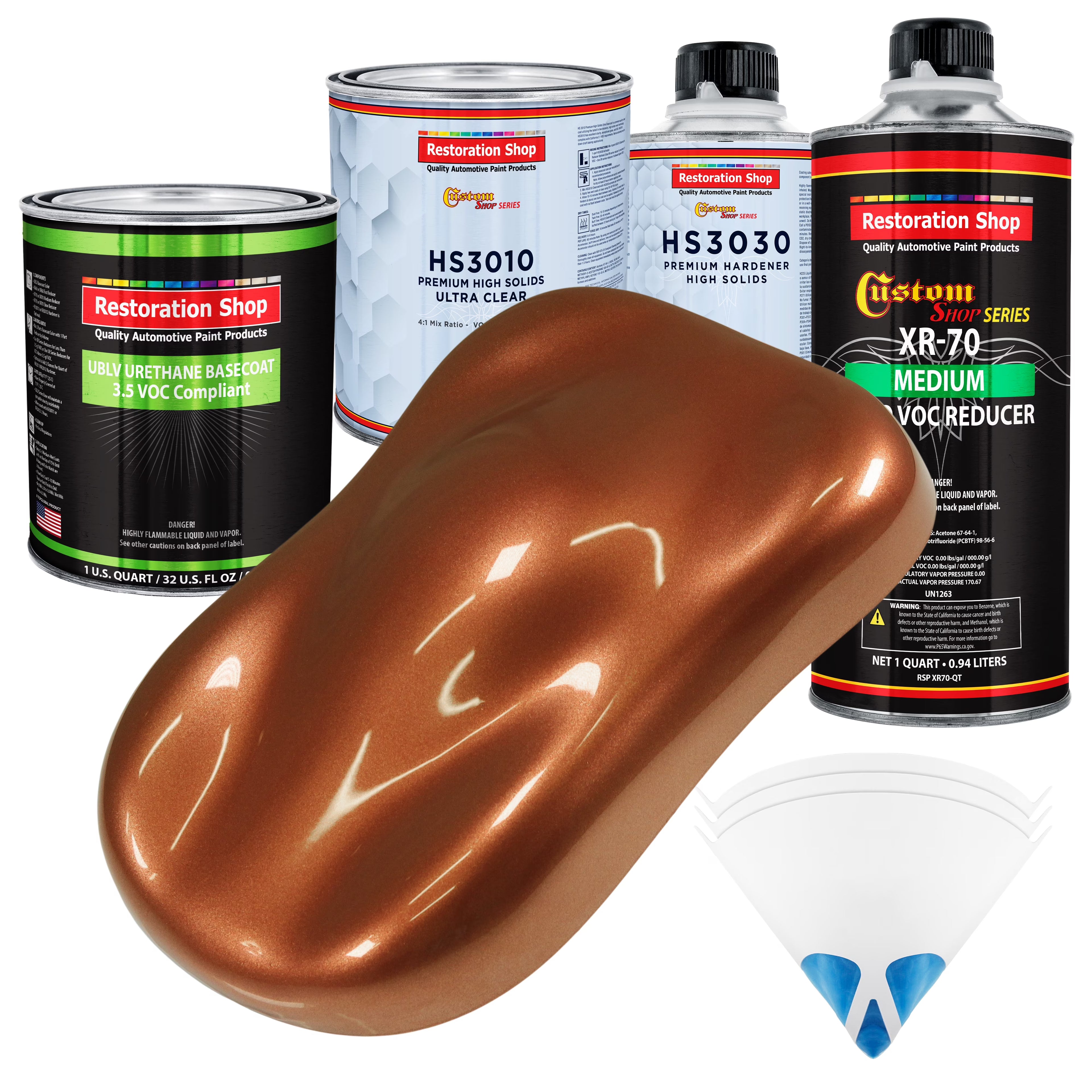 Firemist Copper Premium Quart Kit Low VOC URETHANE BASECOAT Car Auto Paint Kit