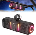 KEMIMOTO Midnight 40 16-inch IP66 Waterproof UTV Sound Bar, Louder RGB 2-Speaker Audio Music Sync Multicolor Light Sound System for UTV ATV Golf Cart Boat w/1''-2'' Roll Bar