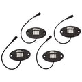 Gorilla Whips 12 LED Xtreme Rock Light Kit with Bluetooth Music Controller 4 Piece