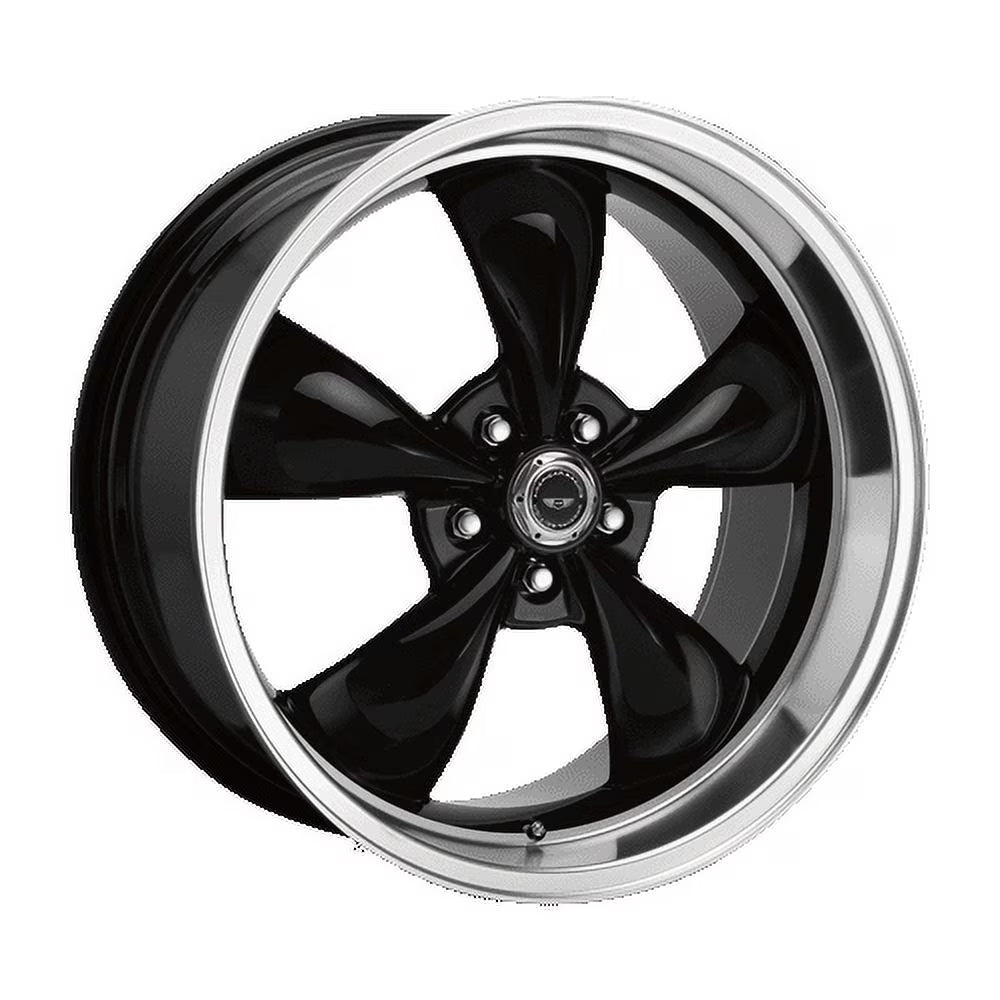 American Racing Aluminum Rim AR105 TORQ THRUST M 17X8in Gloss Black Machined Lip Finish, AR105M7861B