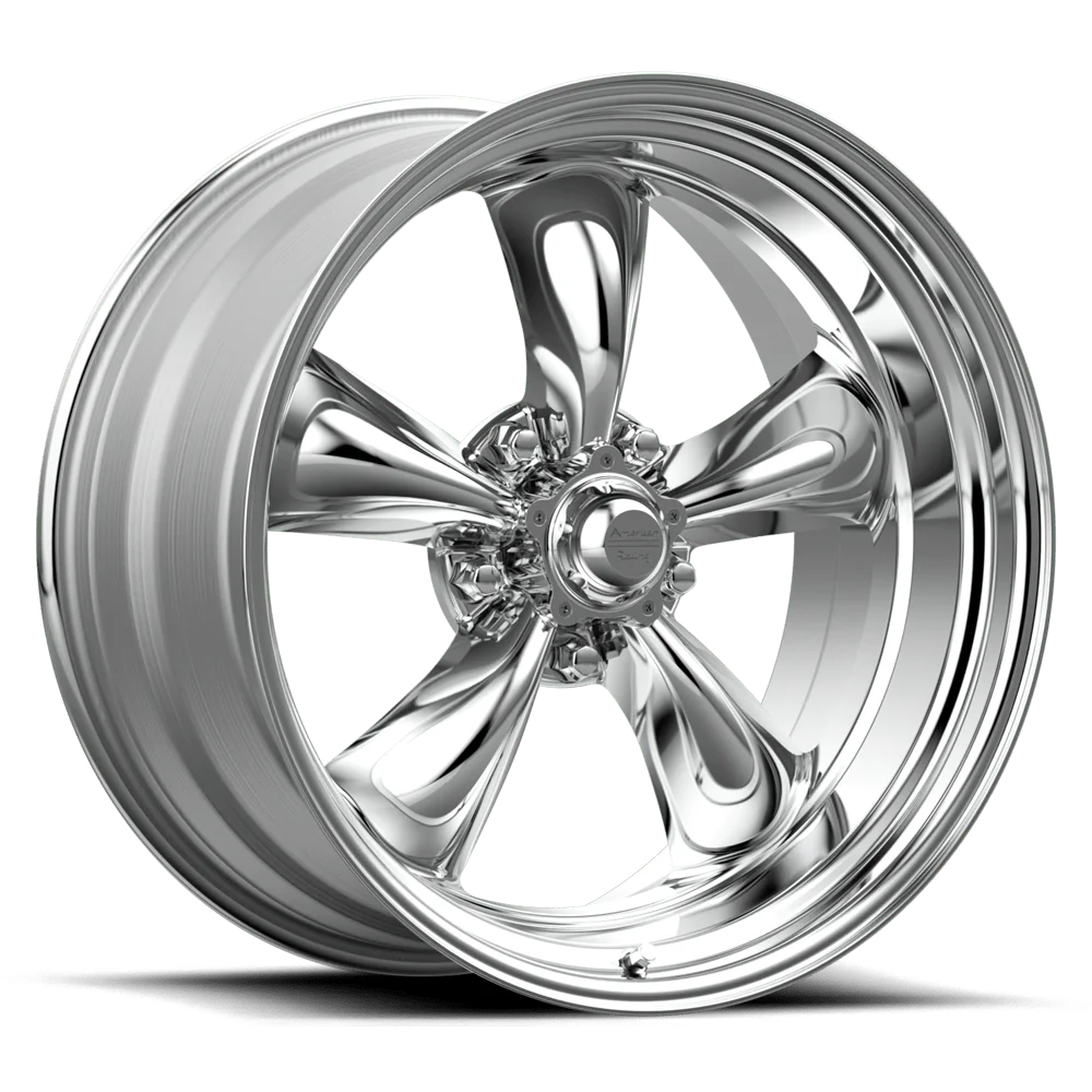 American Racing Vintage Aluminum Rim VN515 TORQ THRUST II 1 PC 20X10in Polished Finish, VN5152173