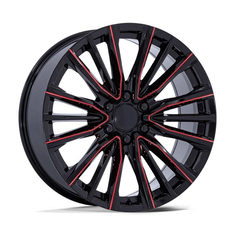 Performance Replicas Cast Aluminum Wheel PR223 24x10 6x5.5 G-BLK MILL-RD 28mm, PR223BQ24106128