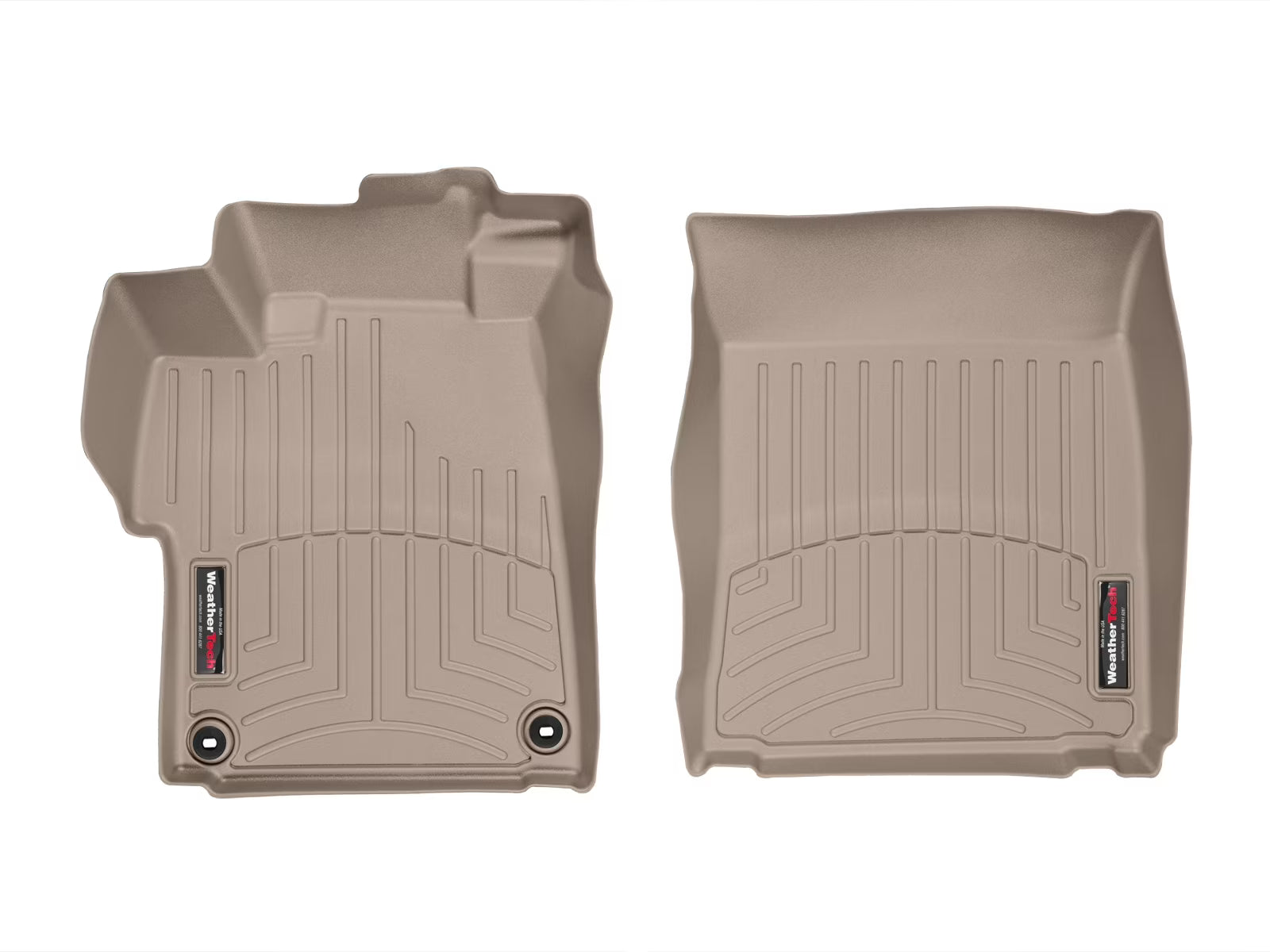 WeatherTech Custom Fit FloorLiners compatible with Honda Civic Si, Civic - 1st Row (Driver & Passenger), Tan