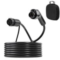 KFFKFF 40Amp 40 ft EV Charger Extension Cable, J1772 Extension Cord for 120V-240V Electric Vehicle Chargers, Level 1/Level 2 IP66 Durable Charging Cable with Portable Carrying Bag