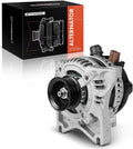 A-Premium Alternator Compatible with Ford Crown Victoria, E150, E250, E-350 Super Duty, E-450 Super Duty & Lincoln Town Car & Mercury Grand Marquis, 12V 130A 6-Groove Pulley CW, Replace# AW7T10300AA