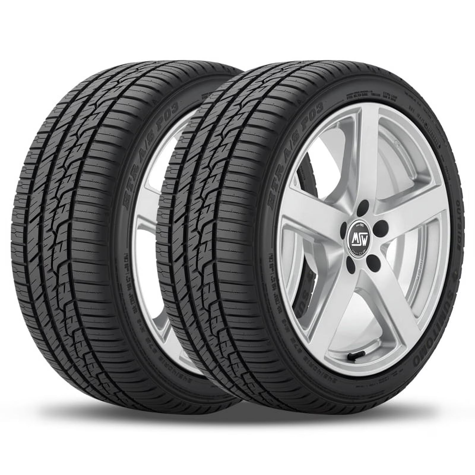 2 Sumitomo HTR A/S P03 245/45R20 103W Performance All Season Tires 45000 MILE ASP93 / 245/45/20 / 2454520