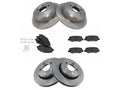 Front and Rear Brake Pad and Rotor Kit - Compatible with 2008 - 2012 Jeep Liberty 2009 2010 2011