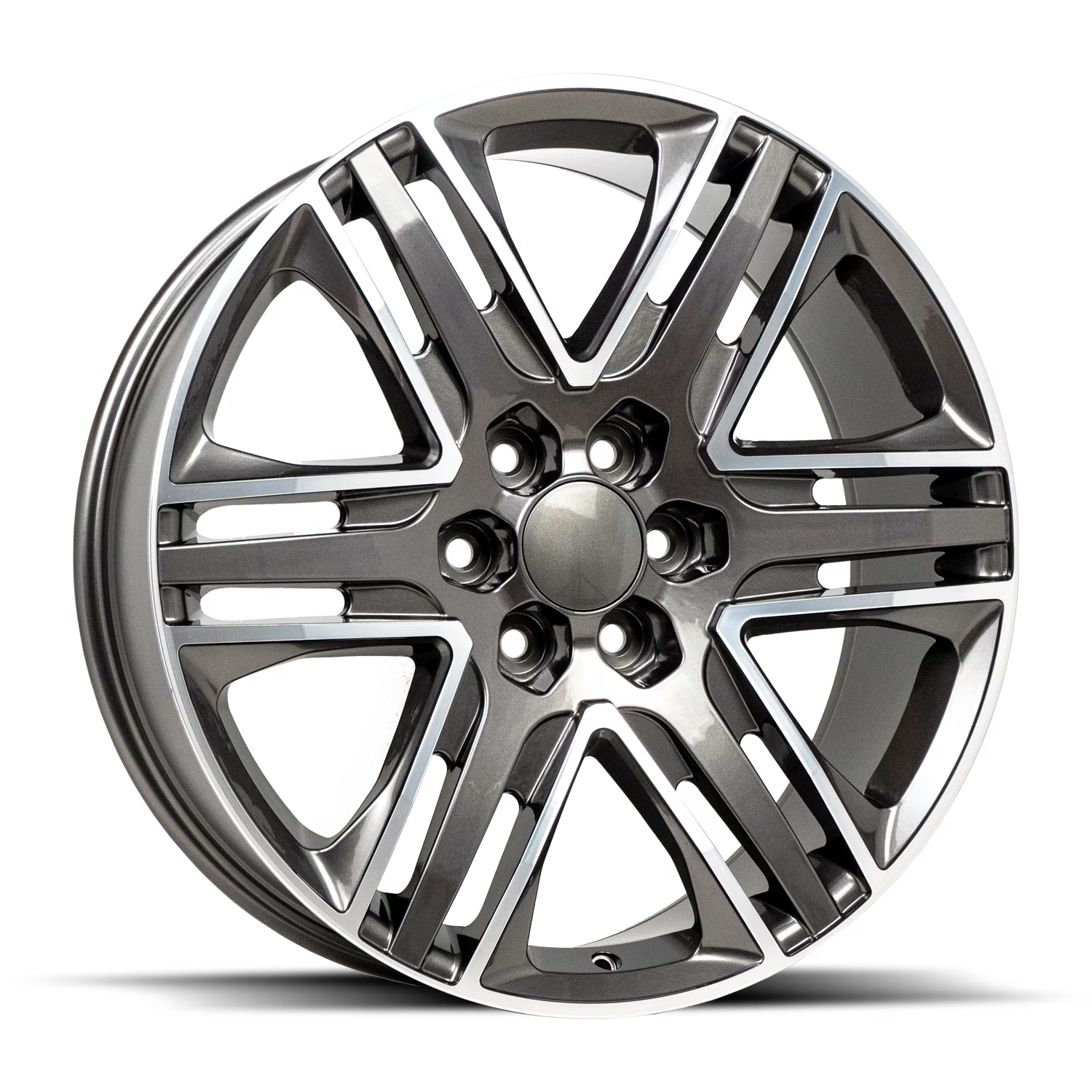 REPLICA 051 26X10 6X139.7 31ET 78.1CB Gun Metal Machined Wheel
