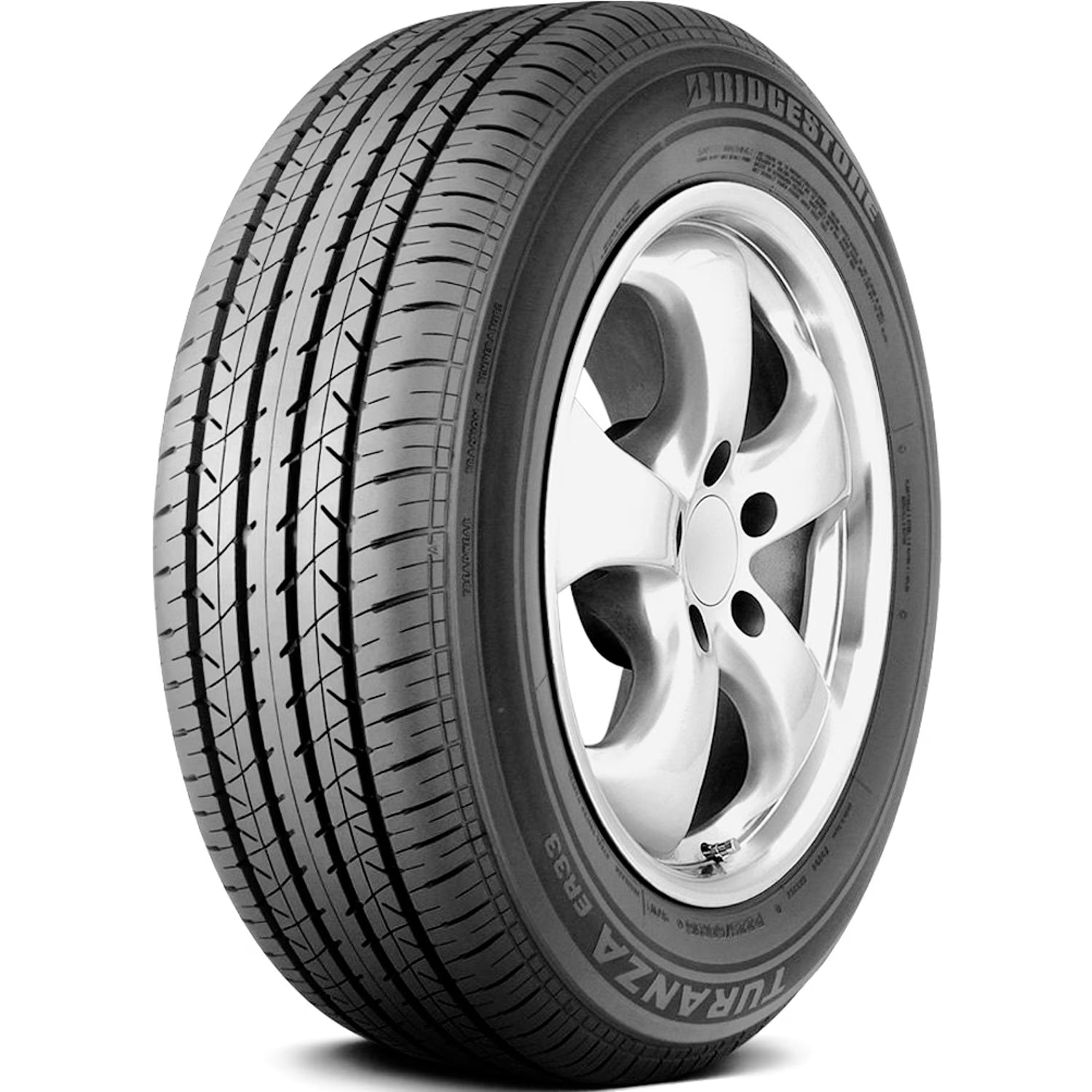 Set of 4 (FOUR) Bridgestone Turanza ER33 225/40R18 88Y High Performance Tires Fits: 2013 Toyota Corolla LE, 2017-19 Chevrolet Cruze Diesel