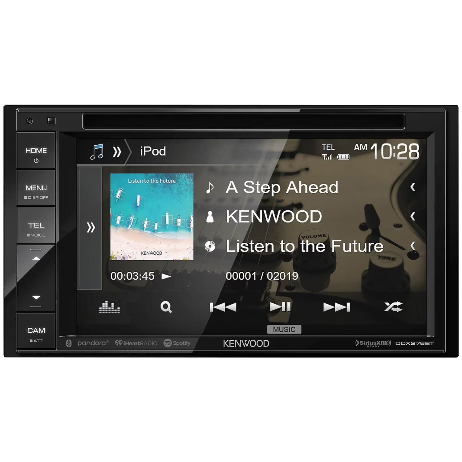 Restored Premium Kenwood DDX276BT 6.2  Double-DIN In-Dash DVD Receiver with Bluetooth and SiriusXM Ready (Refurbished)