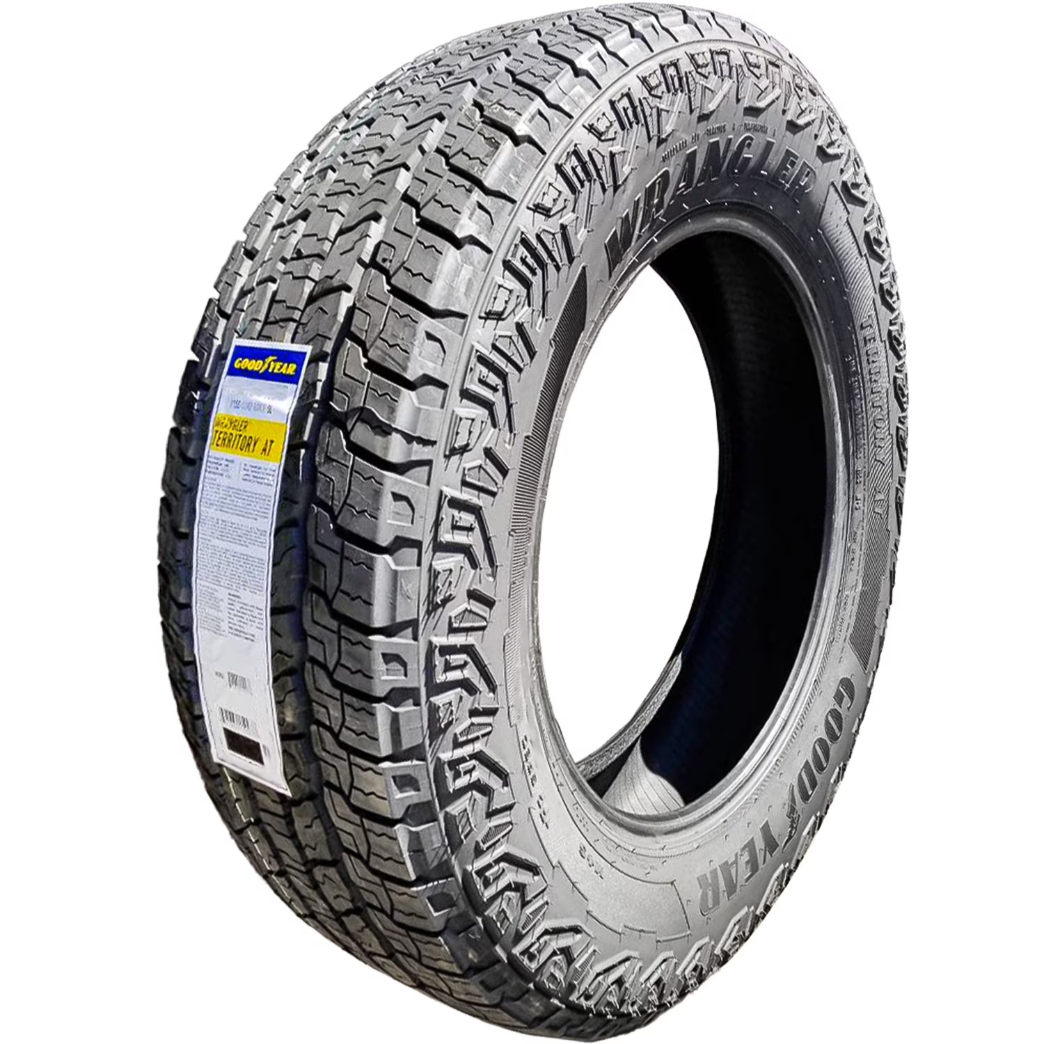 Set of 4 (FOUR) Goodyear Wrangler Territory A/T 265/65R18 114T XL AT All Terrain Tires Fits: 2014-18 Chevrolet Silverado 1500 LTZ, 2014-18 GMC Sierra 1500 SLE