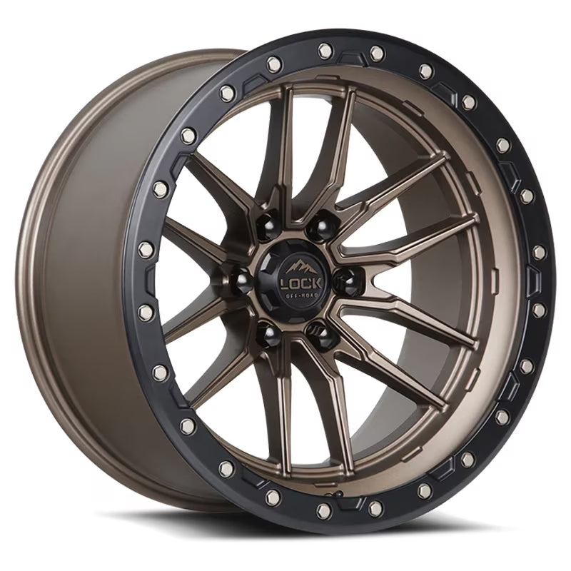 Lock Offroad Krawler Matte Bronze Wheel 8x180 22x10 -18et Truck Suv Rim