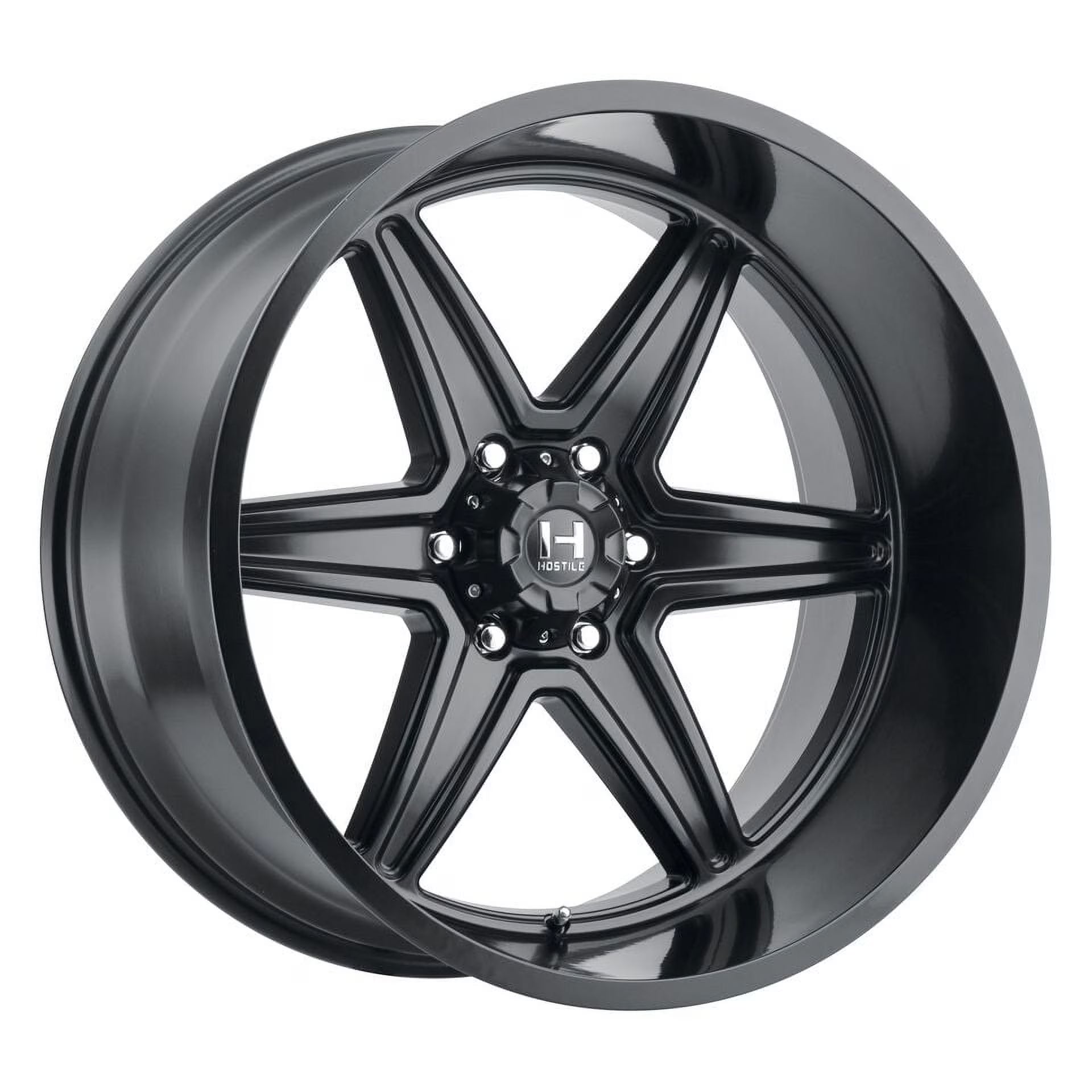22x12 Hostile H117 Venom Asphalt (Matte Black) Wheel 6x135 (-44mm)