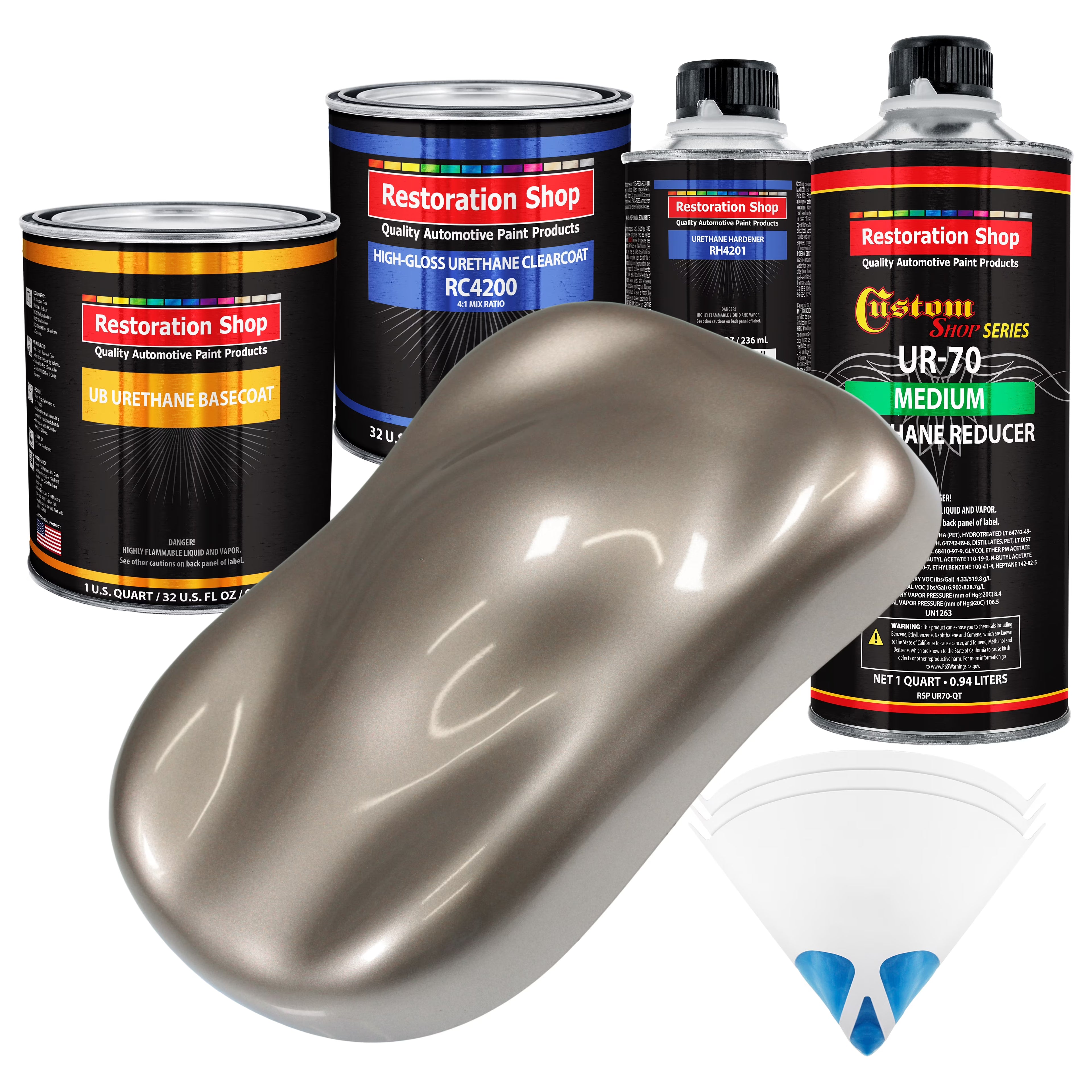 Arizona Bronze Metallic Quart URETHANE BASECOAT CLEARCOAT Car Auto Paint Kit