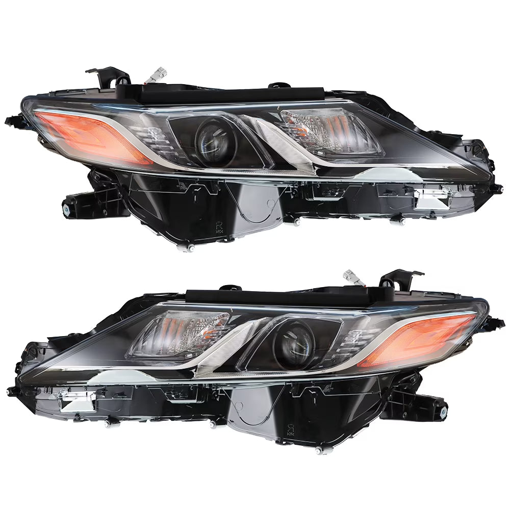 Headlights Replacement for 2018 2019 2020 2021 Toyota Camry L LE SE LED Projector Headlights Pair Left+Right Side