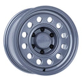 16x8 Nomad Wheels N501UG Convoy Utility Gray Wheel 6x4.5 (-10mm)