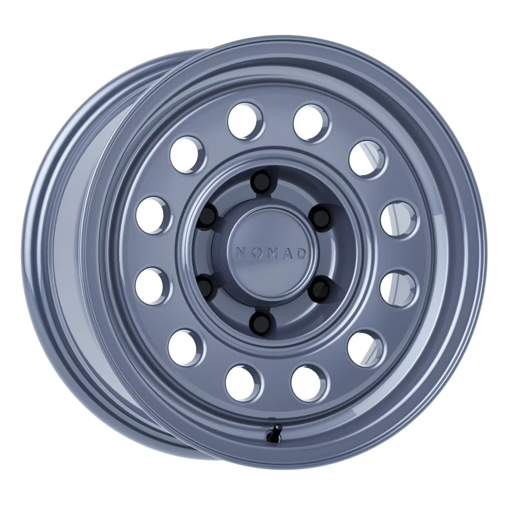 16x8 Nomad Wheels N501UG Convoy Utility Gray Wheel 6x4.5 (-10mm)