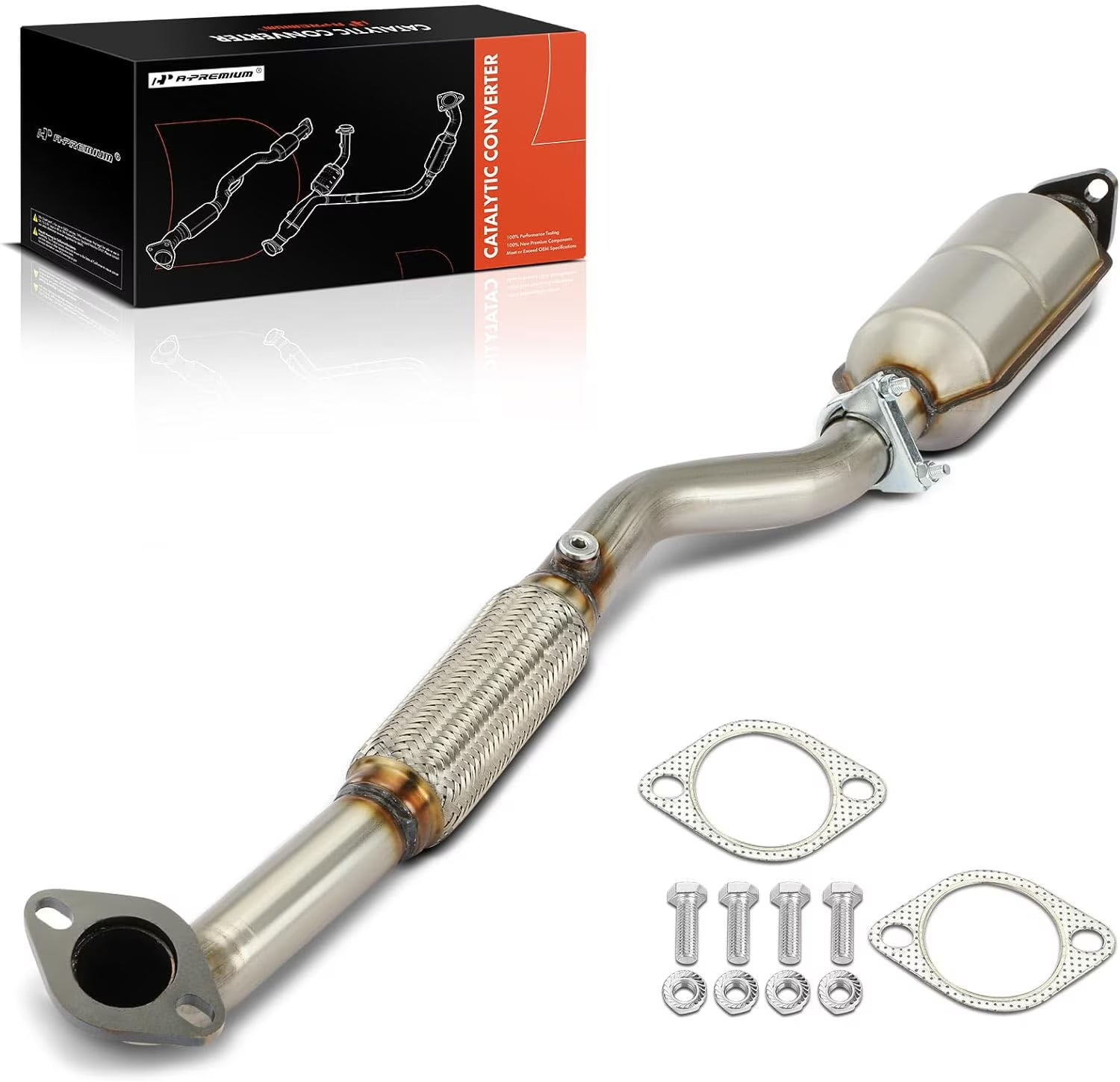 A-Premium Rear Catalytic Converter Kit Direct-Fit Compatible with Hyundai Elantra 2004 2005 2006 2.0L, EPA Compliant, Replace# 286102D365