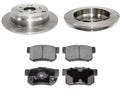 Rear Brake Pad and Rotor Kit - Compatible with 2005 - 2016 Honda CR-V 2006 2007 2008 2009 2010 2011 2012 2013 2014 2015