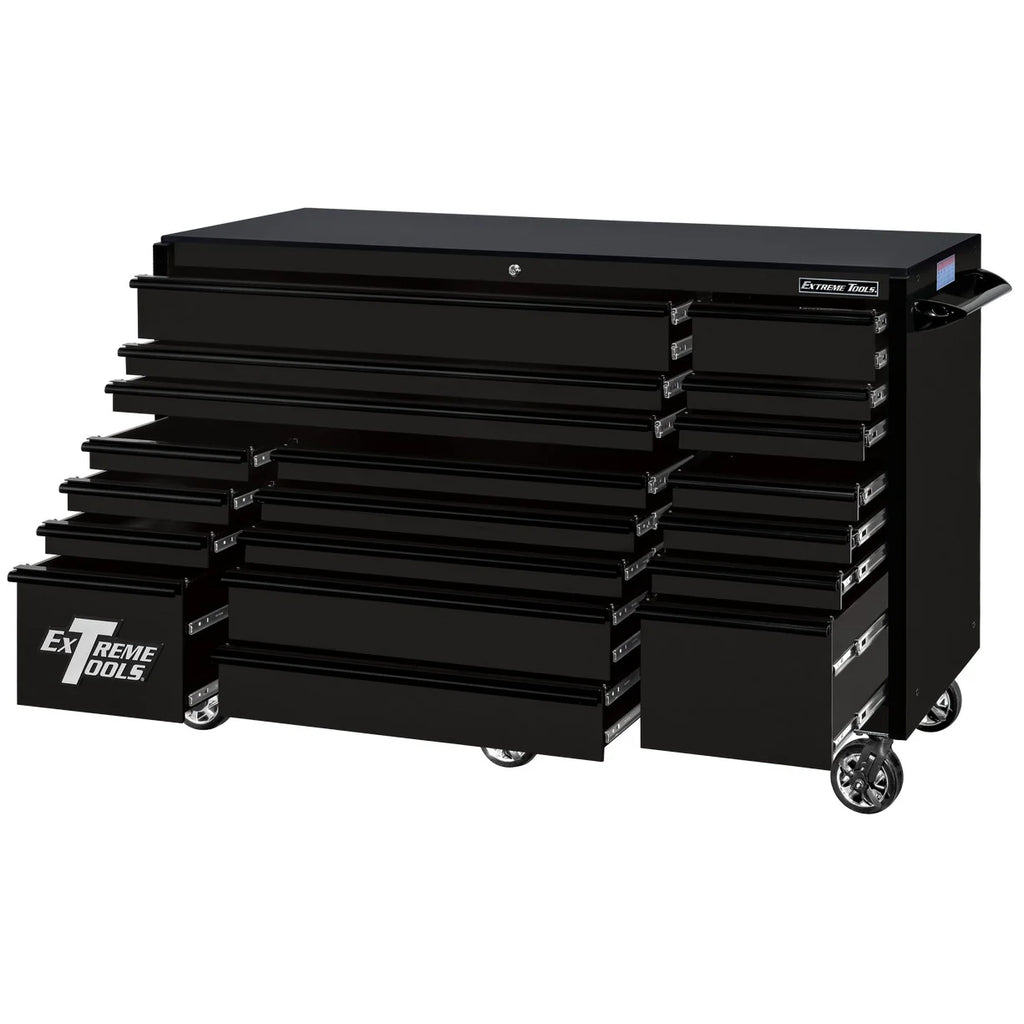 Extreme Tools 72¡å x 30¡å, 19 Drawer Roller Cabinet with 250 lbs. drawer slides, RX 250 Series