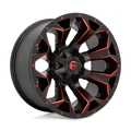 Fuel 1Pc D787 Assault 20X9 6X135/6X139.7 1Et 106.1Cb Matte Black Red Milled Wheel