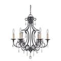 38926-MBK-Craftmade Lighting-Bentley - Six Light Chandelier -Traditional Installation