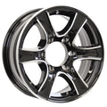 eCustomrim Aluminum Trailer Wheel 16X6 16  Thoroughbred Style 6 Lug On 5.5  Center Rim