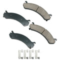 Akebono ASP784A Disc Brake Pad Kit Fits select: 1999-2010 CHEVROLET SILVERADO, 1999-2007 GMC NEW SIERRA
