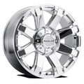 Raceline 936C-THROTTLE 17  Cast Aluminum Wheel, THROTTLE CHROME 17X9 8X170 +18mm Fits select: 2005-2022 FORD F250 SUPER DUTY, 2009-2022 FORD F350 SUPER DUTY