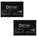 12V 100Ah SLA Replacement Battery Compatible with Pride Wrangler PMV Mobility Scooter - 2 Pack